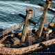 Drew Barnes, a well-known set builder and photographer, used the in-game track editor to create his own wooden pirate boat from different props, boards and boxes.